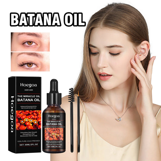 Hoegoa multi-purpose care essential oil Batana oil moisturizes thick eyelashes and hair multi-effect care essential oil 