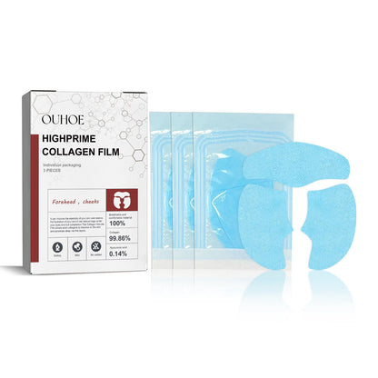 OUHOE Collagen Mask បំបាត់ភាពជ្រីវជ្រួញ កន្ទុយភ្នែក និងរង្វង់ភ្នែកខ្មៅ បន្តឹងស្បែក បង្រួមរន្ធរោម និងផ្តល់សំណើមដល់ភ្នែក 