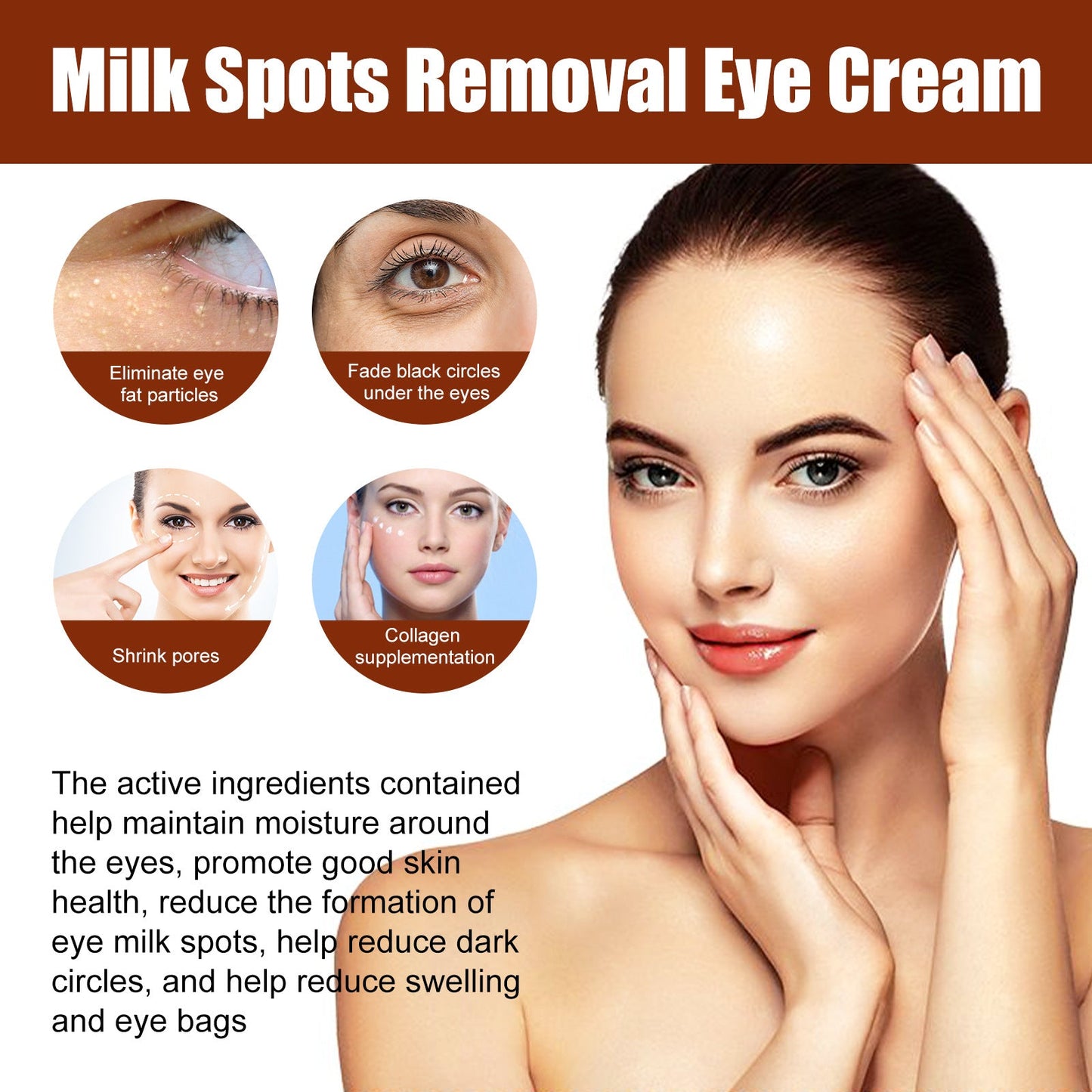 West&amp;Month Repairing Chestnut Grain Eye Cream Repairs chestnut granules, fat granules, and lightens fine lines at the corners of the eyes. Moisturizing eye cream 