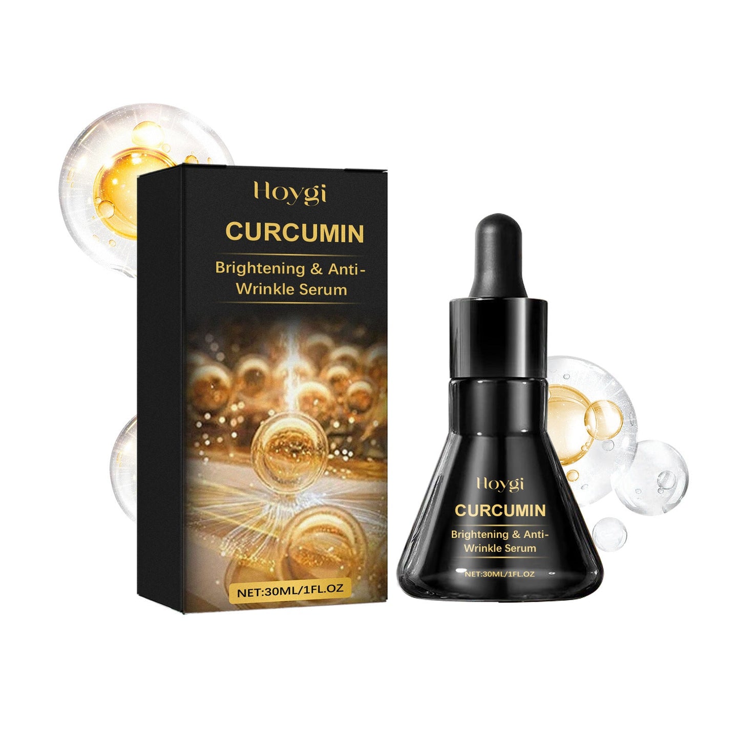 Hoygi Brightening Serum Anti-Wrinkle Anti-Aging កាត់បន្ថយស្នាមអុចខ្មៅ ស្នាមជ្រីវជ្រួញលឿងខ្មៅ ធ្វើអោយស្បែករលោង មានសំណើម និងតឹងណែន 