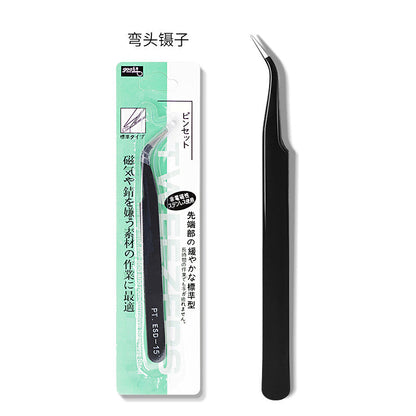 Nail art accessories tools elbow tweezers straight head diamond glue diamond setting super firm nail art nail shop special tools