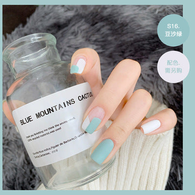 2023 new nail polish spring and summer color water-based matte nail polish cannot be peeled off and dried naturally, suitable for pregnant women