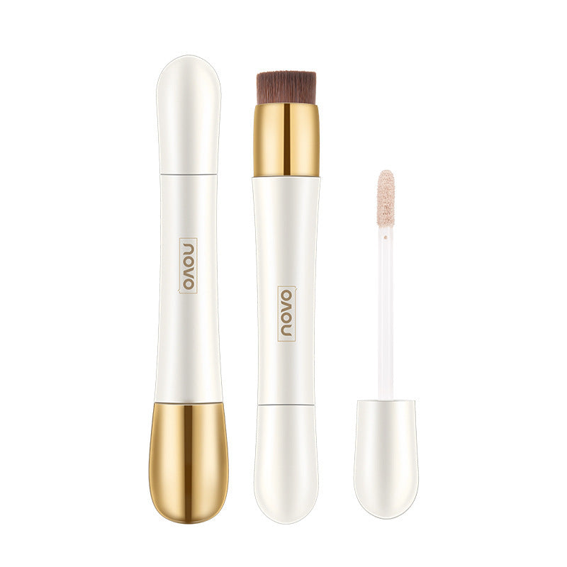 NOVO double-ended concealer stick សម្រាប់សម្អាត និងធ្វើឱ្យស្បែកស្រស់ស្អាត ច្រើនបែប បែបផែនបីវិមាត្រ ពន្លឺ និងគ្មានមុន រួមផ្សំជាមួយការផាត់មុខ និងធ្វើឱ្យភ្លឺ