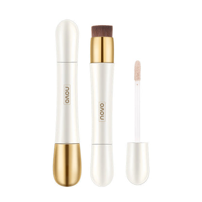 NOVO double-headed concealer stick with multiple effects, three-dimensional, light and non-stuffy acne concealer pen, with contouring and brightening