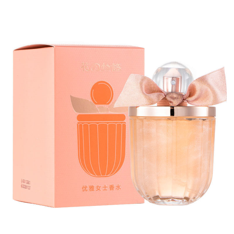 New product Flower Story Women's Perfume 100ml Orange Blossom Chypre Long-lasting Fragrance Quicksand Glitter Fragrance Cross-border 