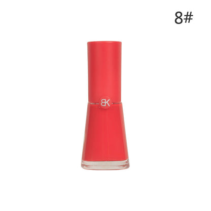 bk summer whitening 7 days 38 colors no baking long-lasting water-based nail polish 9.5ml non-peelable pure color macaron 