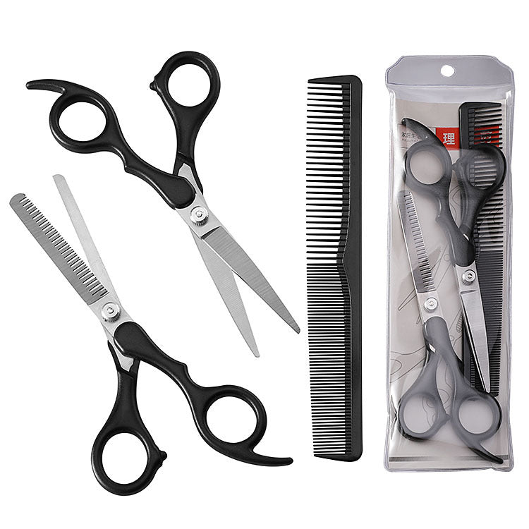 Children's stainless steel hairdressing special pet scissors full set of tooth scissors flat scissors hairdressing tools barber scissors set