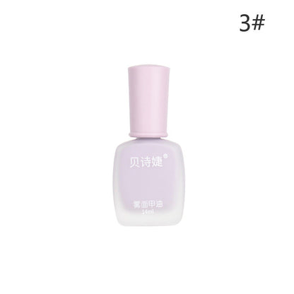 New Bei Shijie matte fashion nail polish oily non-peelable matte frosted velvet new autumn and winter popular 14ml 