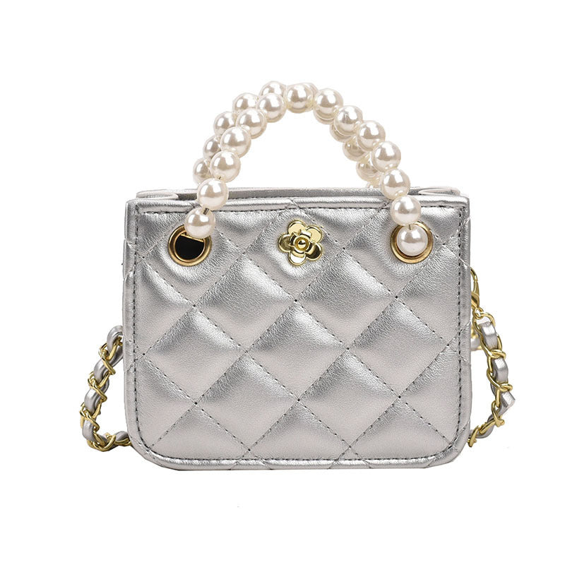 Pearl handbags for women fashion small Chanel style crossbody bag advanced chain shoulder bag texture parent-child bag wholesale