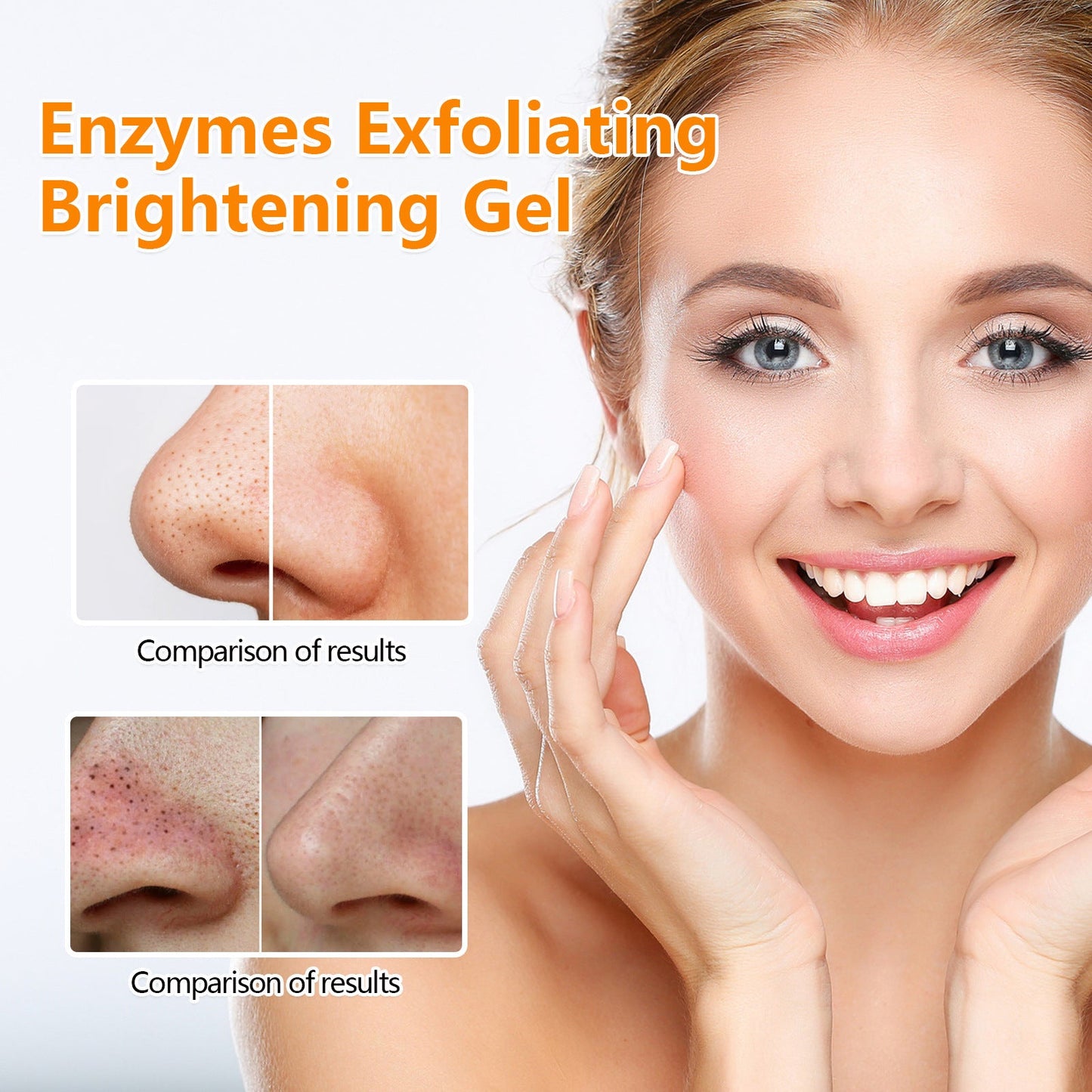 Hoygi Exfoliating Blackhead Gel Gently Exfoliates Blackheads, Shrinks Pores, Brightens, and Smooths Delicate Skin 