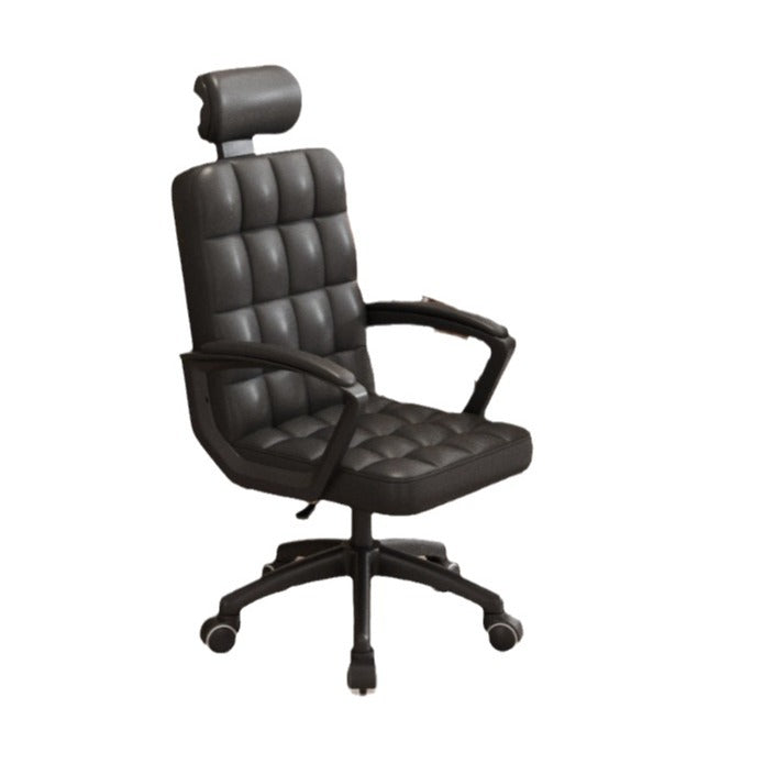 Office chair mahjong chair simple conference room chair home bow chair computer chair black long sitting back stool