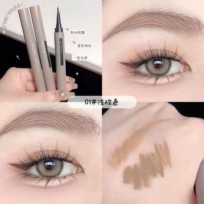 New eyebrow pencil eyebrow dyeing cream waterproof and sweat-proof beginners no smudge three-dimensional eyebrow pencil student eyebrow pencil with brush wholesale