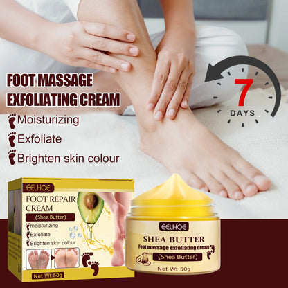 EELHOE foot massage exfoliating cream foot care moisturizing anti-drying and peeling chapped foot cream 