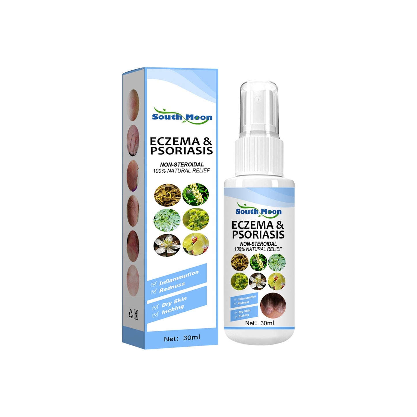 South Moon skin repair spray, psoriasis psoriasis skin external use athlete's foot spray skin antibacterial spray 