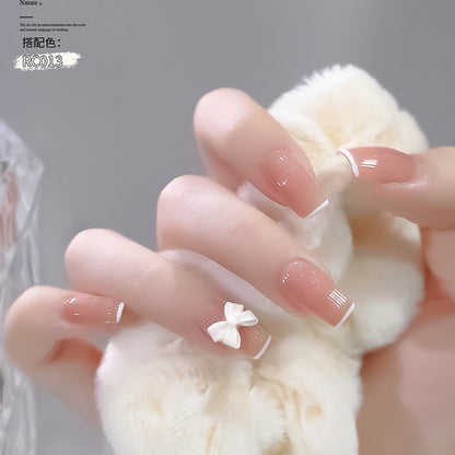 KaSi ice transparent nude nail polish 2024 new summer popular jade jelly transparent pink nail art