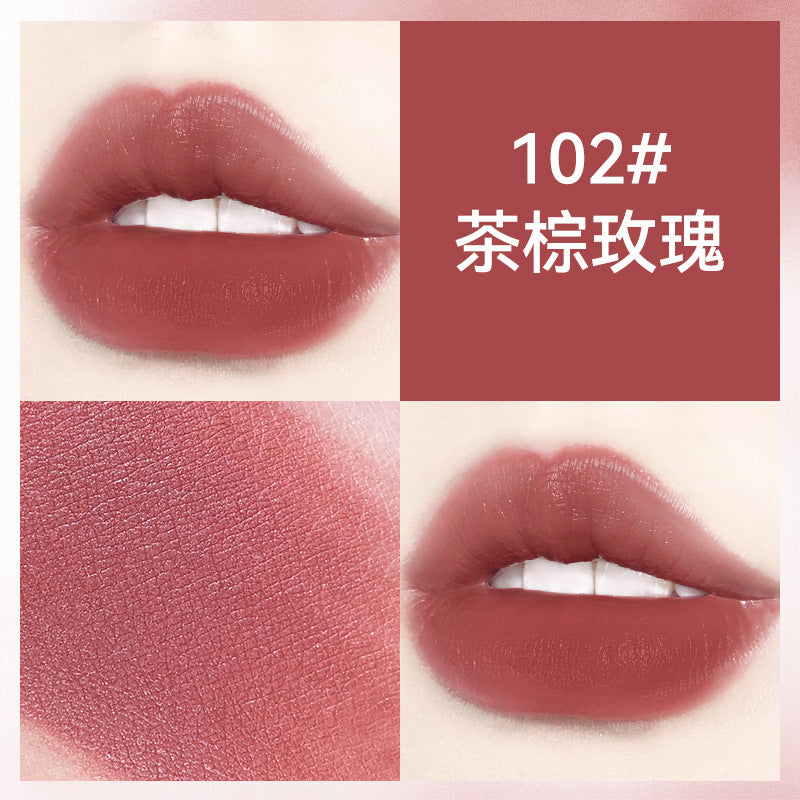 HOJO soft gauze velvet lip glaze silky light mist student party lip gloss whitening មានលក់ដុំតម្លៃសមរម្យ 