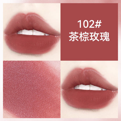 HOJO soft gauze velvet lip glaze silky light mist student party lip gloss whitening affordable wholesale 