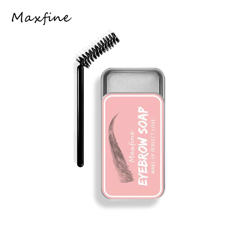 Cross-border cosmetics MAXFINE eyebrow cream wholesale eyebrow shaping soap plastic transparent refreshing long-lasting natural hot dye