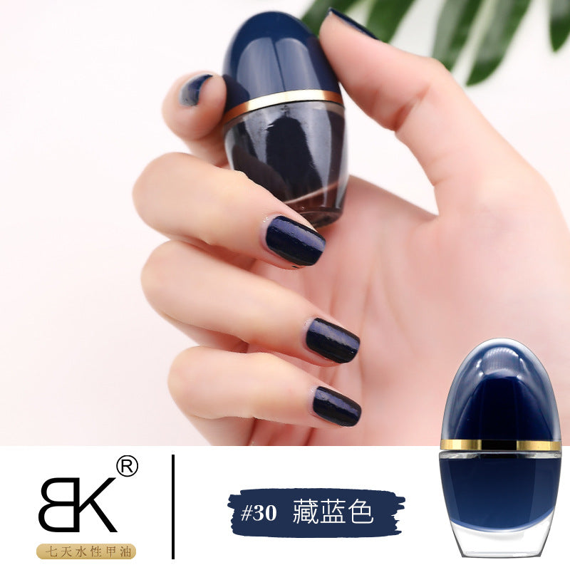 bk cute internet celebrity small easter egg 35 colors whitening 7 days water-based nail polish no baking long-lasting can not be peeled off wholesale 