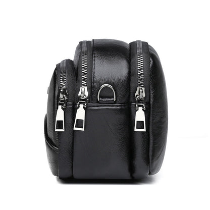 Wholesale bags women messenger bags women 2024 new fashion multi-layer small bags stitching trendy women's bags single shoulder soft leather bags 