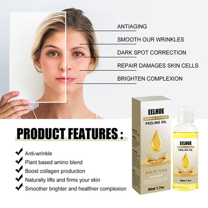 EELHOE Exfoliating yellow skin oil tender and bright skin body cleansing exfoliating moisturizing skin oil 