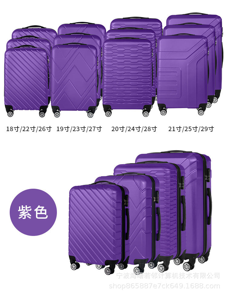 Suitcase semi-finished suitcase manufacturers wholesale ABS trolley case business cabin suitcase printable pattern 12 piece set 