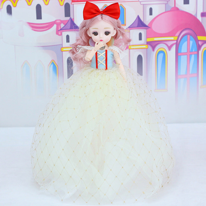 តុក្កតាតន្ត្រី Snow White 32cm ថ្មី Yad Barbie Doll Girls Birthday Gift Toy Children