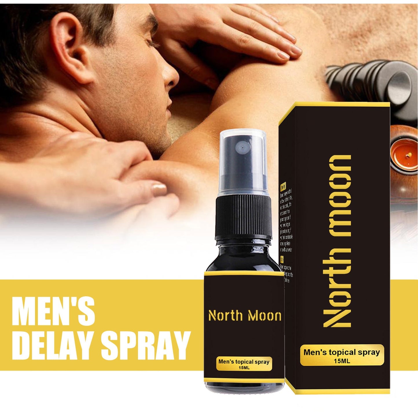 North Moon men's external spray enhances men's physique, couples, adult sex appeal, men's external spray 