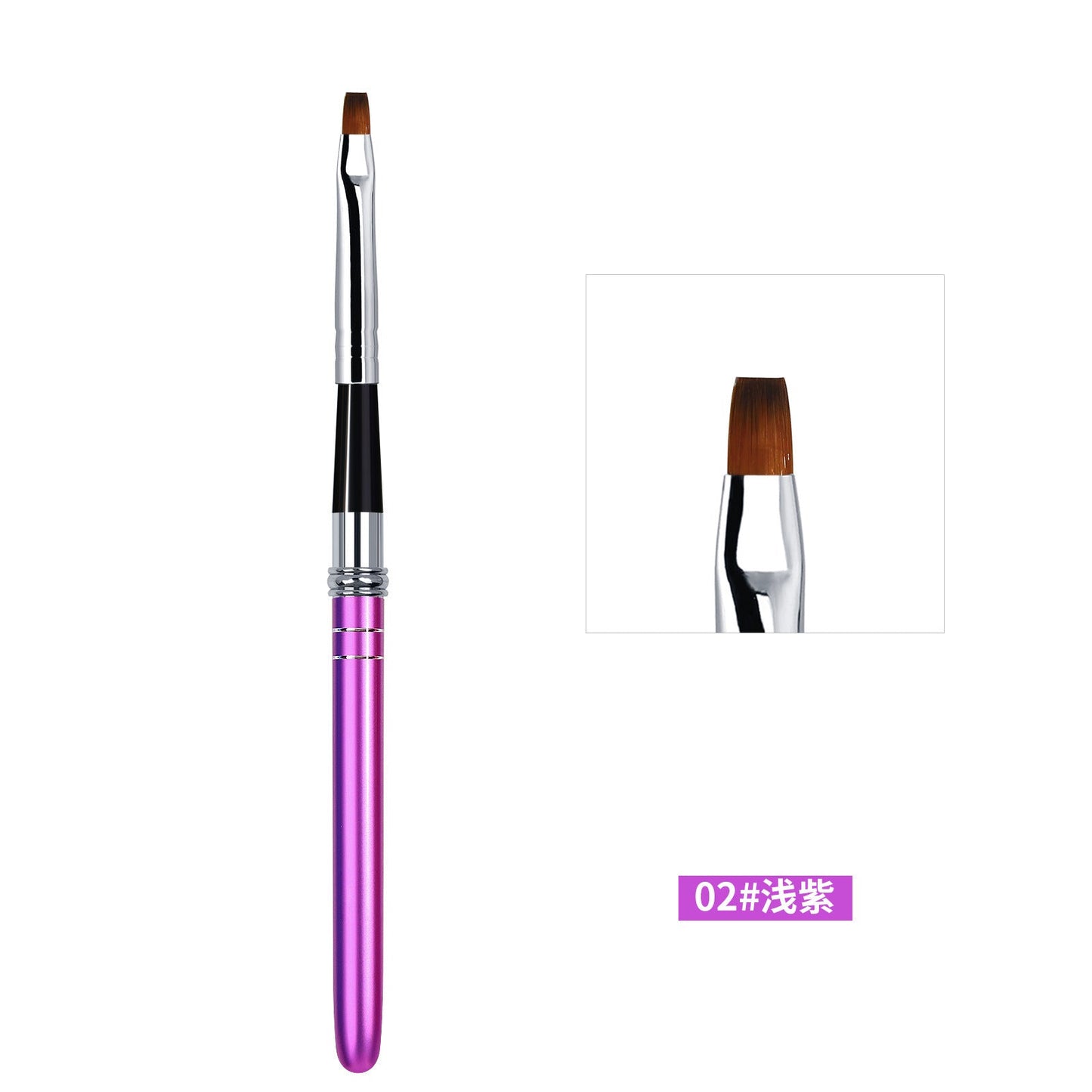 Cross-border nail art painting pen, pull-line pen, carved light therapy pen, multi-color metal pen holder, detachable cover brush set