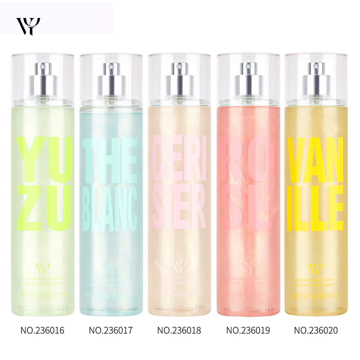 WY Victoria Hibiscus Body Spray Women's Perfume Pearlescent Glitter Cross-border Long-lasting Light Fragrance Fresh Floral and Fruity Fragrance