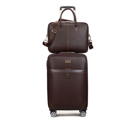 Corporate gift Paul leather suitcase mother box with handbag trolley case men's suitcase business travel case men 