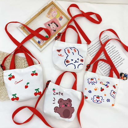 Cartoon Stella Lou children's bag anime cute net red canvas handbag Korean version casual children's messenger bag wholesale