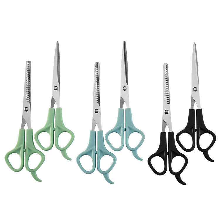 Beauty salon tools barber scissors stainless steel thinning scissors flat scissors pet scissors set