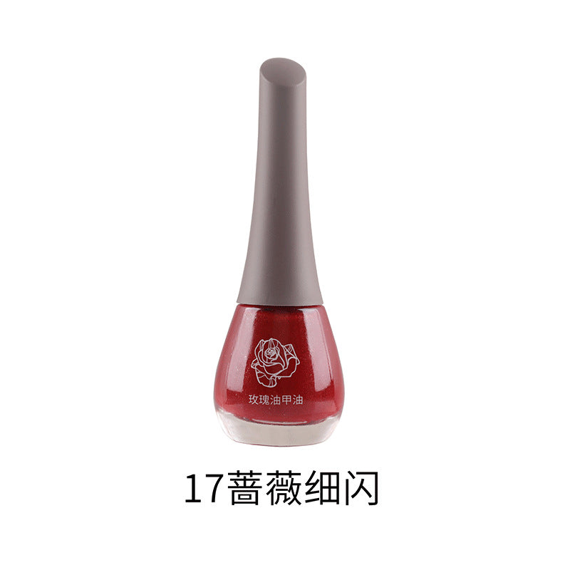 Beisijie's new rose oil nail polish water-based seven-day no-bake long-lasting non-peelable quick-drying whitening and shiny wholesale 