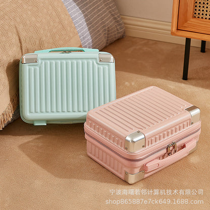 14 inch mini Korean suitcase cute cosmetic case small suitcase women's small lightweight small storage bag 