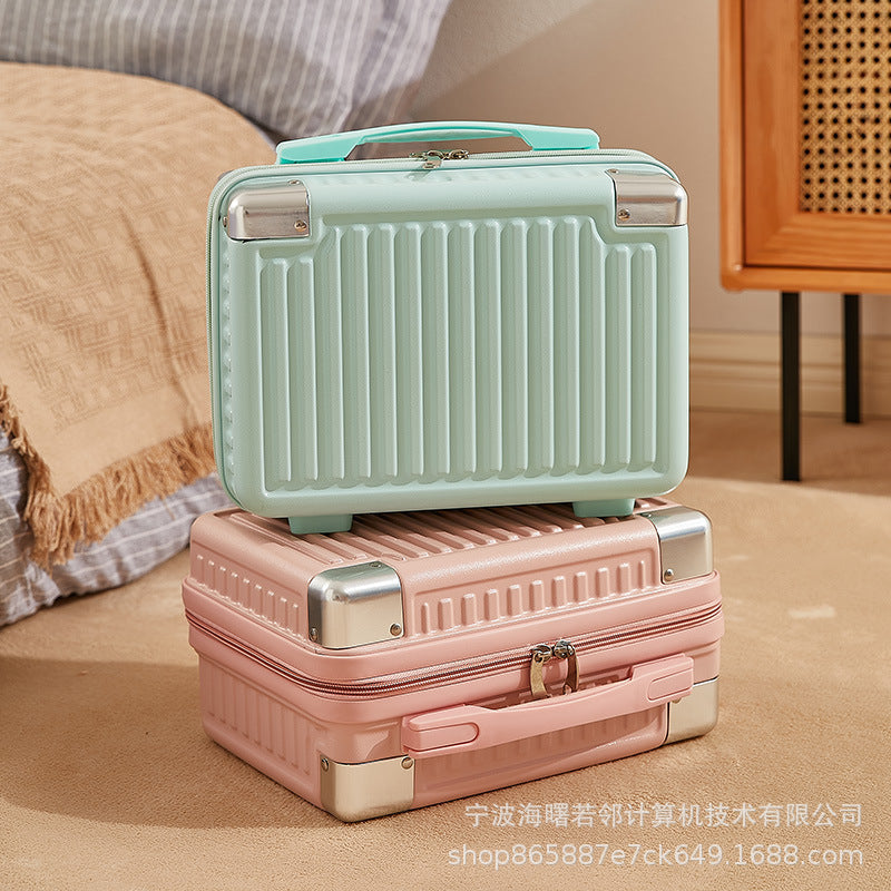 14 inch mini Korean suitcase cute cosmetic case small suitcase women's small lightweight small storage bag 