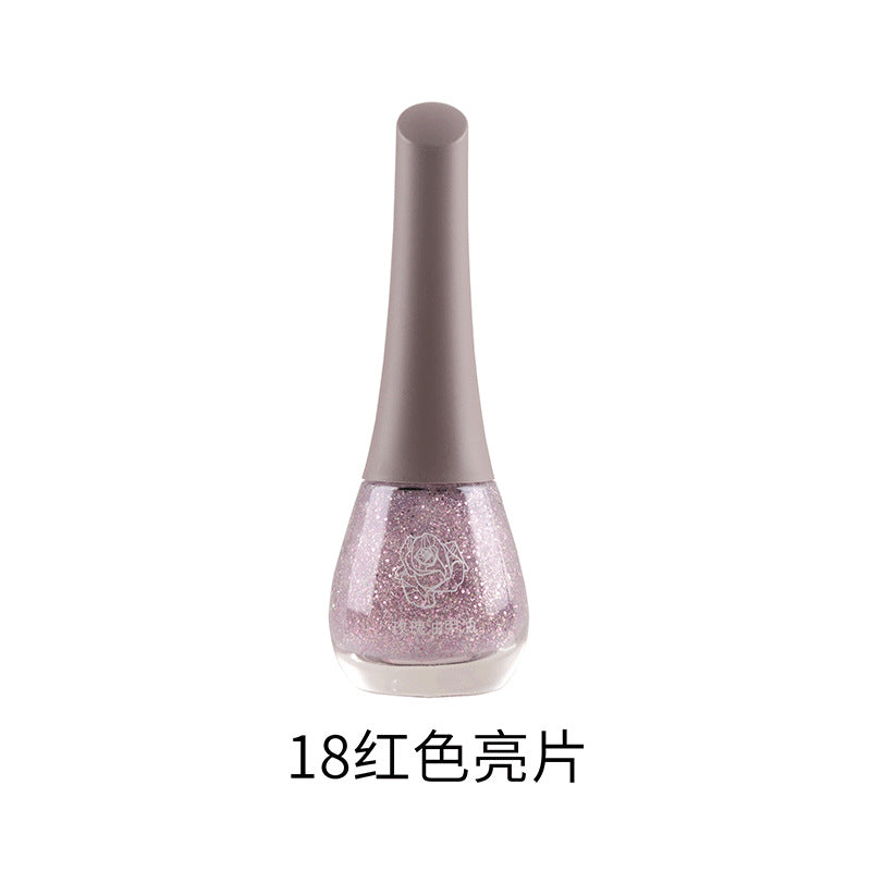 Beisijie's new rose oil nail polish water-based seven-day no-bake long-lasting non-peelable quick-drying whitening and shiny wholesale 