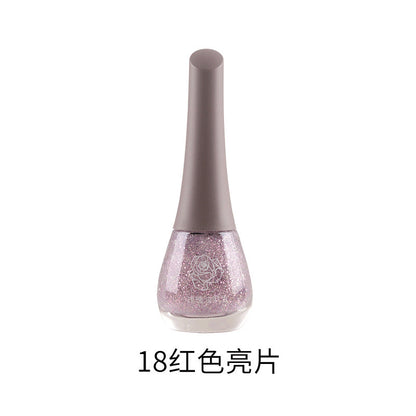 Beisijie's new rose oil nail polish water-based seven-day no-bake long-lasting non-peelable quick-drying whitening and shiny wholesale 