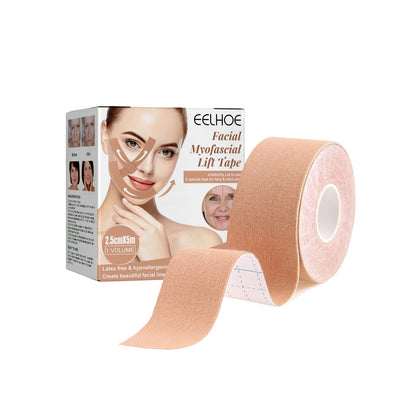 EELHOE myofascial facial tightening belt lifts the face to prevent sagging, tighten the chin, V-shaped face, breathable face lift patch 