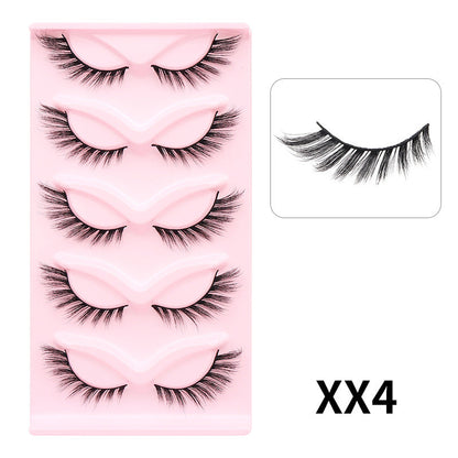 DINGSEN false eyelashes stable cross-border supply thick cat-eye slanted eyelashes European and American style 5 pairs 10 pairs of eyelashes