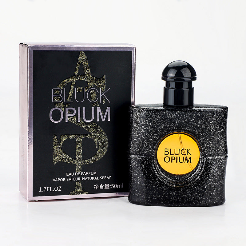 Gefelia Black Opium Coffee Women's Perfume Student Internet Celebrity Hot Sale Fresh Natural Lasting Eau de Toilette 50ml 