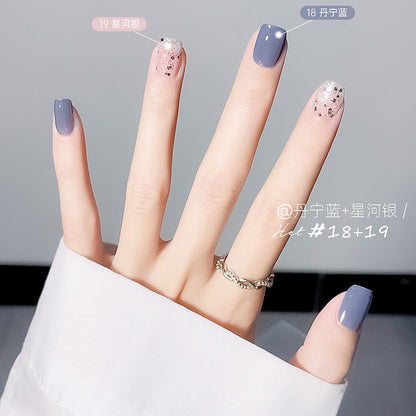 Water-based nail polish, no baking, quick drying, long-lasting, non-peelable, bell autumn and winter transparent nude jelly nail polish for nail salon