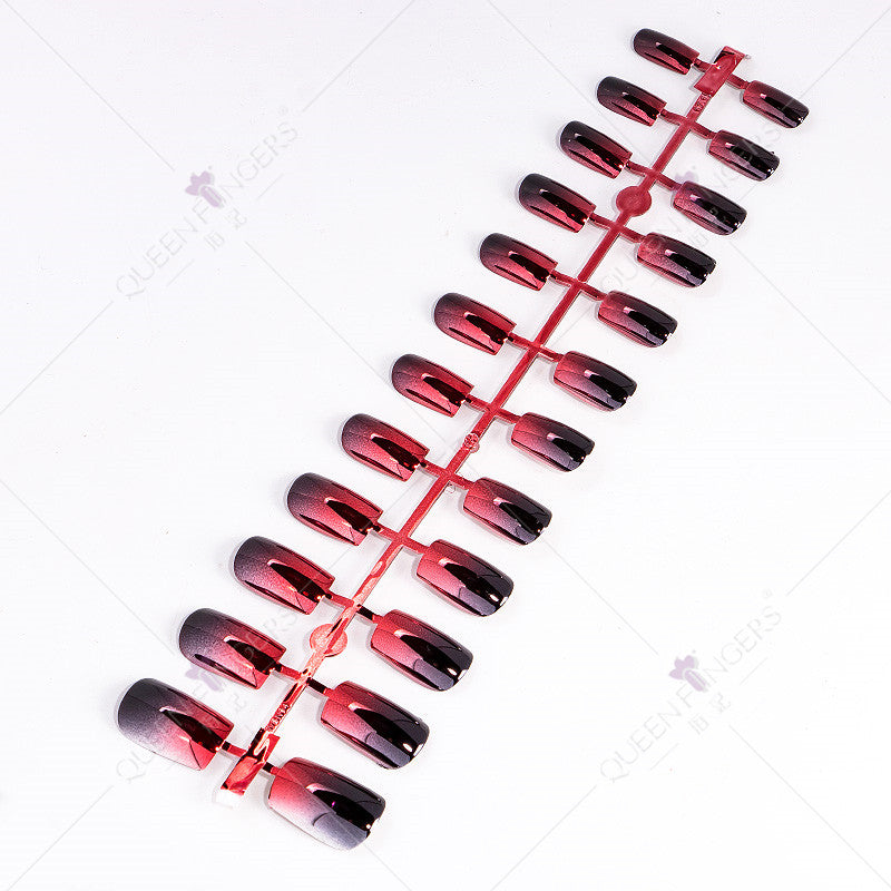 24 pieces of finished nail art products from Zhifei Electroplated Magic Mirror Mirror Internet celebrity chameleon neon nail stickers nail pieces to wear