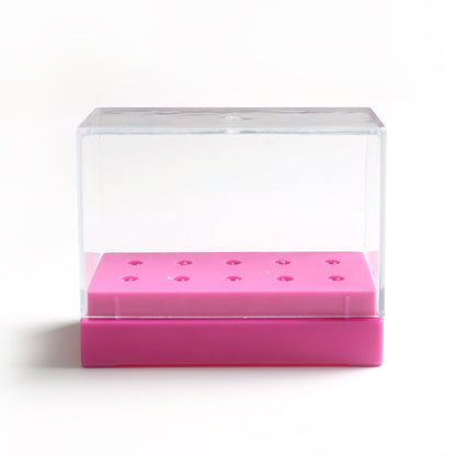 Nail Polishing Head Storage Box Transparent Plastic Portable Tool Box Japanese Acrylic Desktop Organizing Rack 