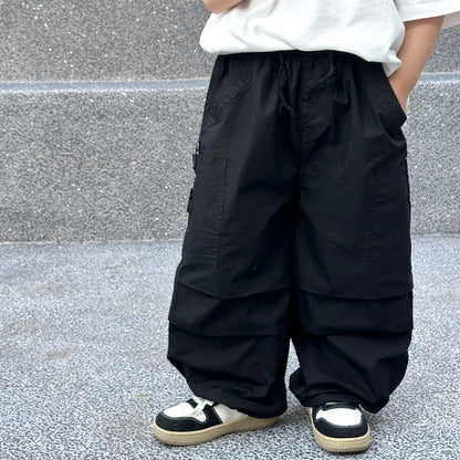 Children's clothing children's summer pants boys casual pants 2024 summer new boys thin loose straight trousers