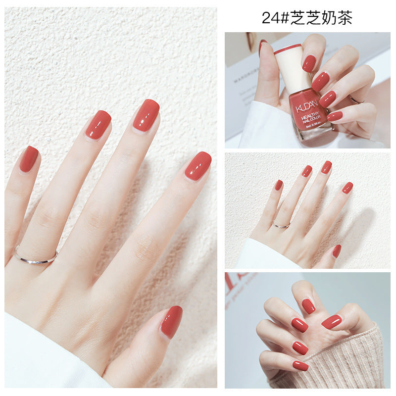 New oily nail polish, non-peelable, no-bake, long-lasting, no odor, natural and quick-drying, cross-border nail polish wholesale