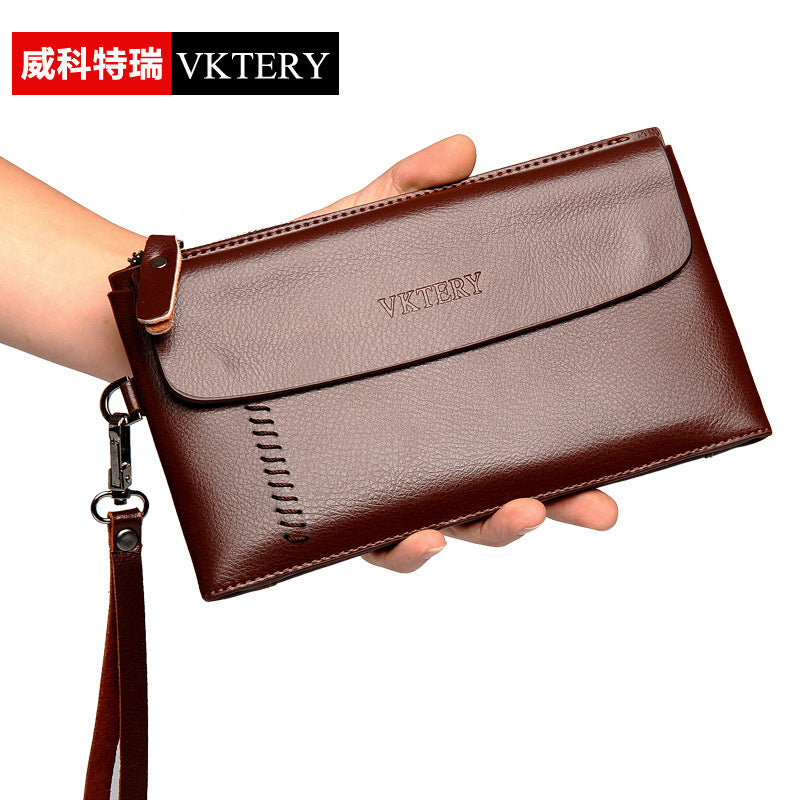 Vicoteri trendy men's chest bag Korean style fashion black men's chest bag British crossbody men's chest bag