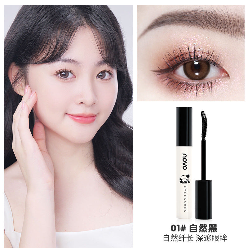 NOVO eyelash raincoat primer mascara waterproof no smudge long thick curling natural long-lasting sweat-proof 