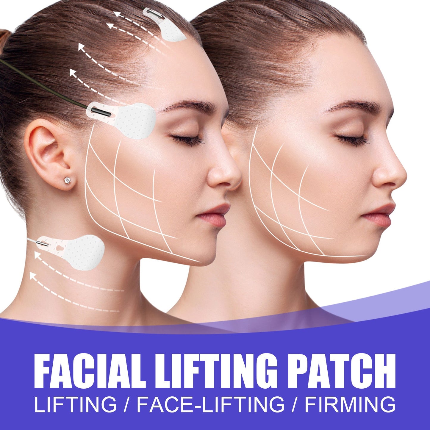 Face lift patch V-shaped face lift patch skin firming thin chin muscle lift eliminate swelling shaping patch 