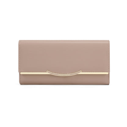 forever young bag women's wallet pu long fashion tri-fold clutch bag cross-border simple coin purse 